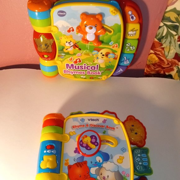VTech Musical Rhymes Books Baby &Toddler Toy Educational Learn LOT OF 2 - Picture 14 of 14